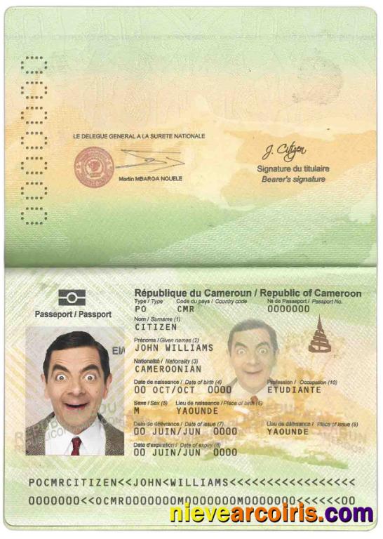 Cameroon passport